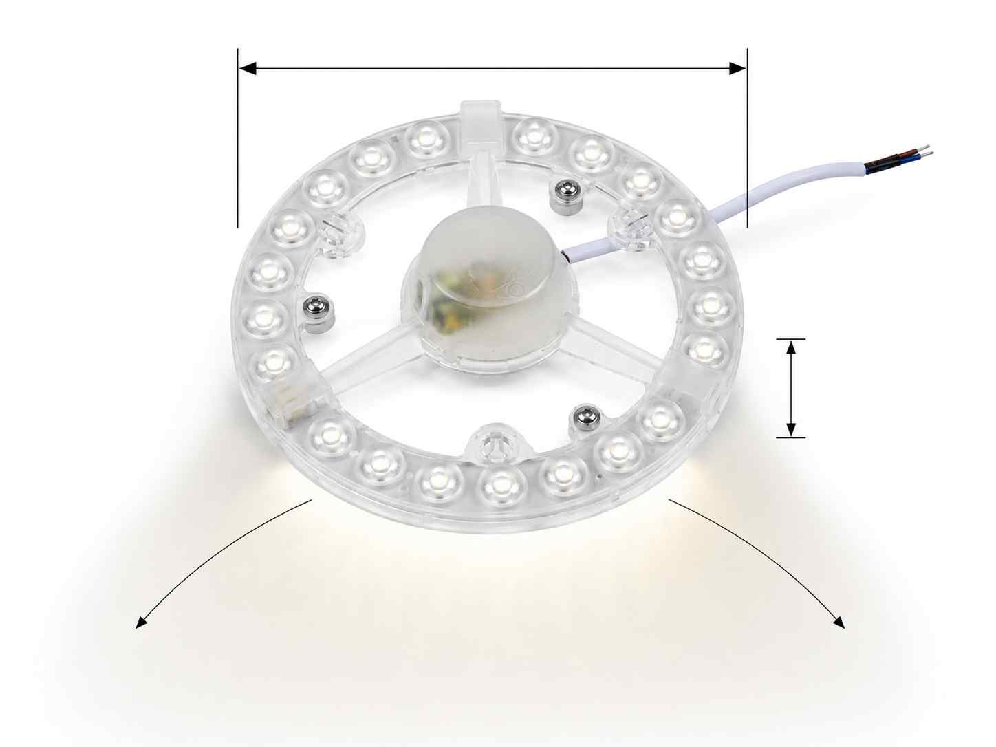 LED modul 15W jako náhrada za 100W halogenový zdroj s životností přes 25000 hodin